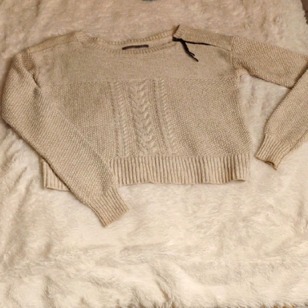 Women's Cream Sweater By Rubbish